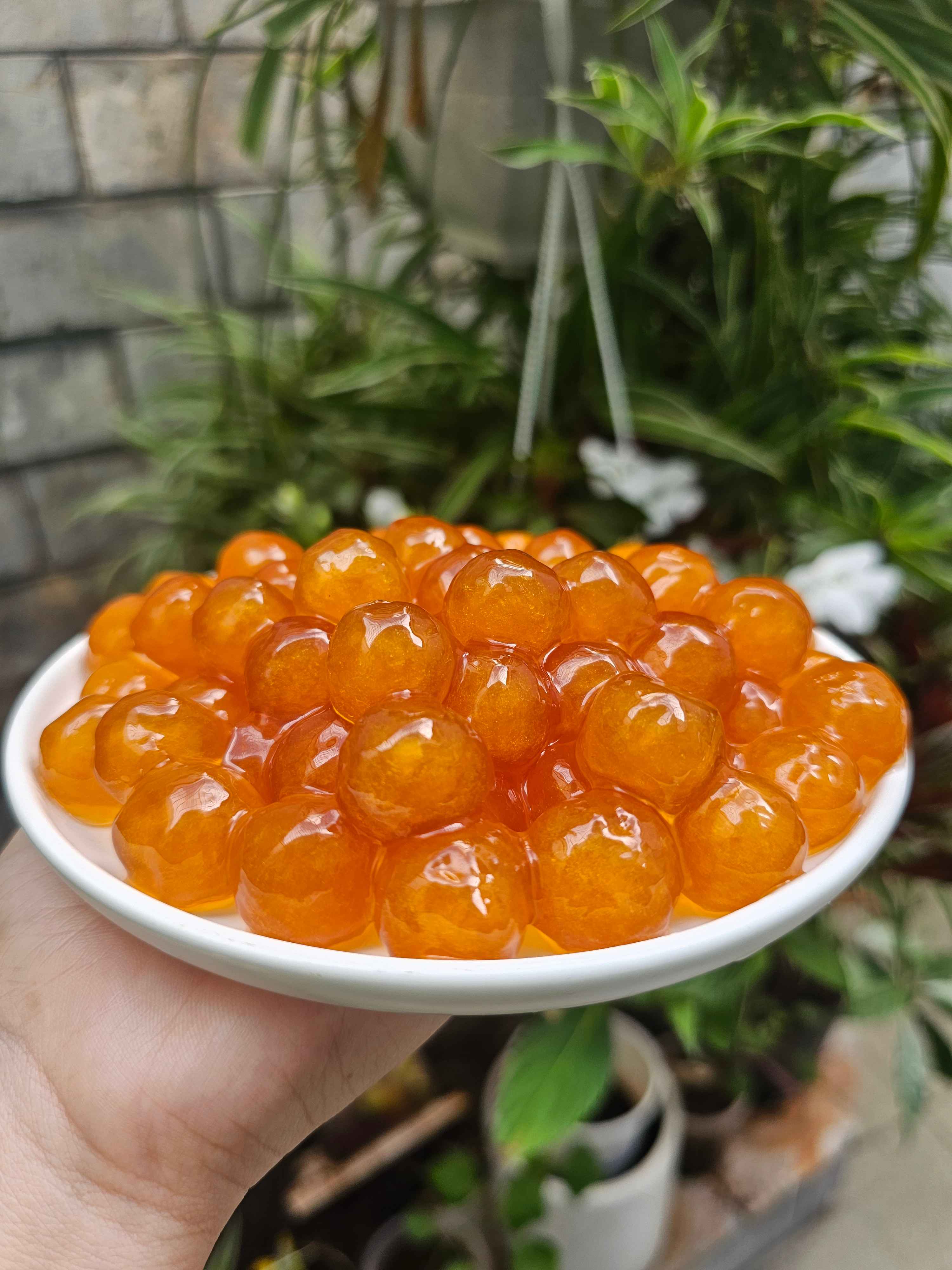 Trân châu Khổng Lồ HOÀNG KIM Đặc Biệt (Milo Dằm) Long Phú gói 1kg - Size 18li - Không có vị ngọt