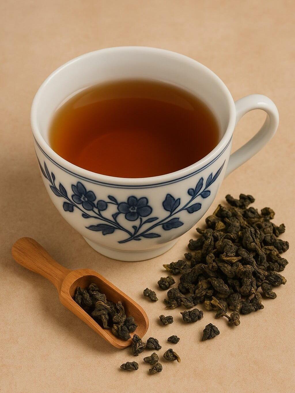 TRÀ Ô LONG (TRÀ XÁ) Long Phú gói 500gr - Black Tea - Ngát hương trà thơm ngon, đậm vị trà thiên nhiên