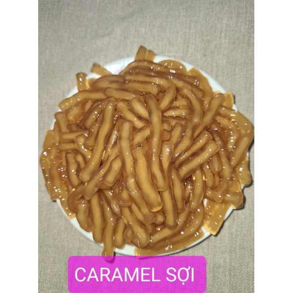 Trân châu Sợi Hương CARAMEL Đặc Biệt Long Phú gói 1kg - Size Sợi Trung - Không có vị ngọt