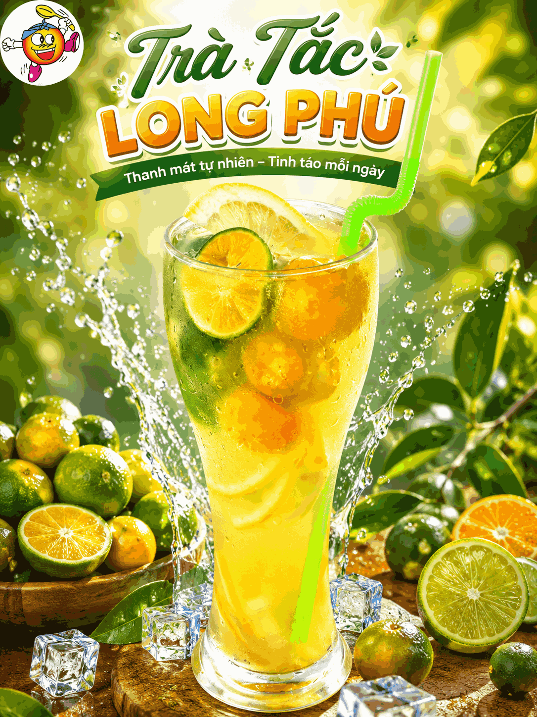 Trà TẮC Túi Lọc MINI 2gr Long Phú – Gói 60gr (30 gói × 2gr, Thơm Hương Tắc Tươi Mát, Vị Chua Thanh, Đậm Vị Trà)