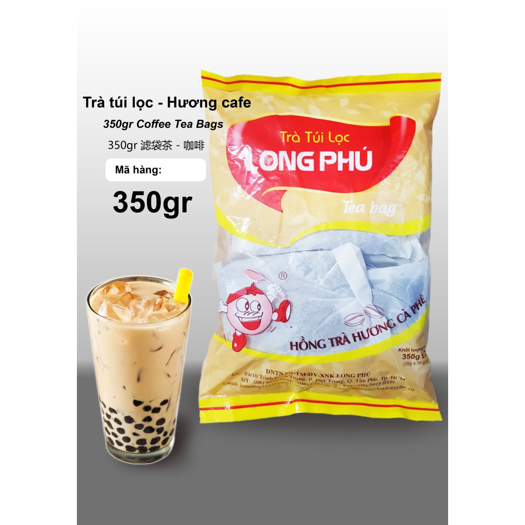 Trà túi lọc hương cà phê LONG PHÚ gói 350gr