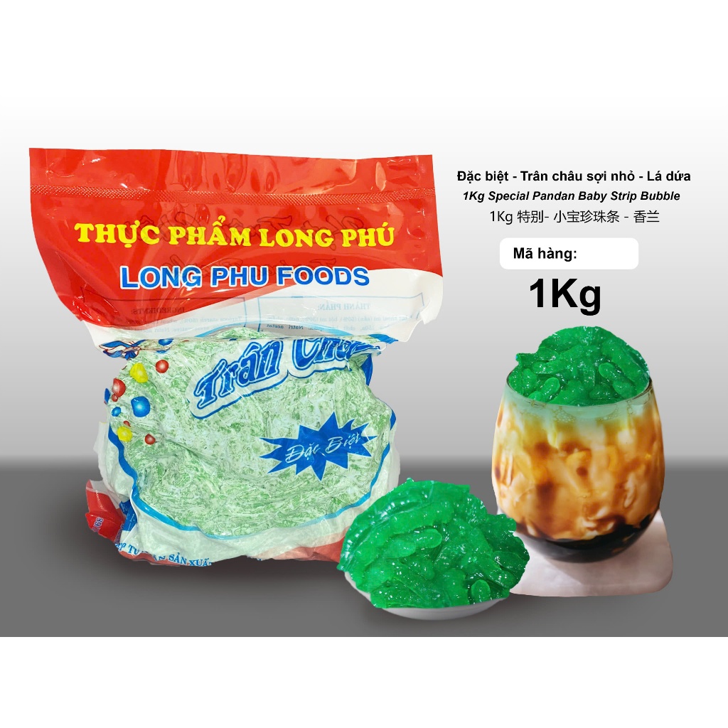 Trân châu Sợi Nhuyễn Đặc biệt LONG PHÚ gói 1kg