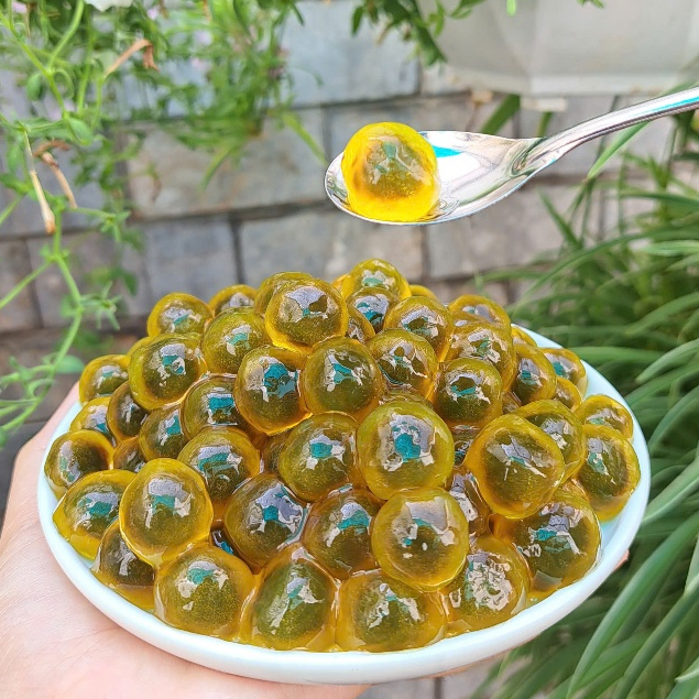 Trân Châu Độc Nhãn Long Size Khổng Lồ Thượng Hạng có sẵn vị ngọt Long Phú gói 1kg - Topping