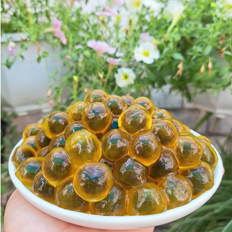 Trân Châu Độc Nhãn Long Size Khổng Lồ Thượng Hạng có sẵn vị ngọt Long Phú gói 1kg - Topping