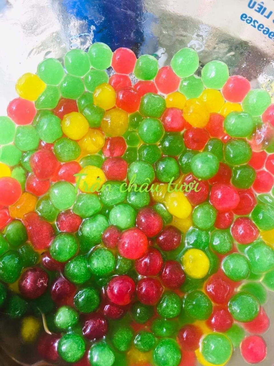 Bột Báng Trân châu Hương TRÁI CÂY MIX 3 VỊ Đặc Biệt Long Phú gói 1kg - Size Trung Truyền thống - Không có vị ngọt