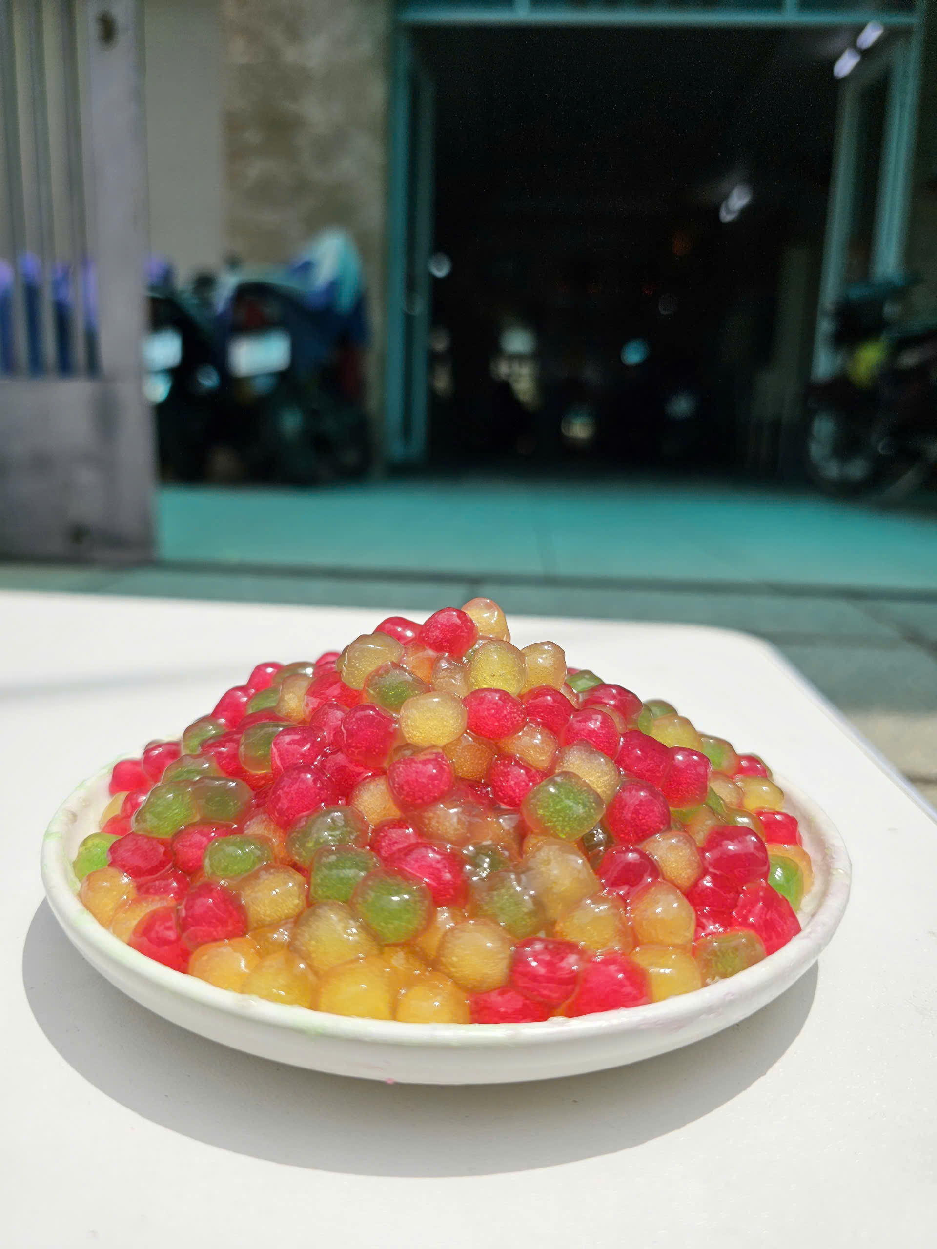 Bột Báng Trân châu Hương TRÁI CÂY MIX 3 VỊ Đặc Biệt Long Phú gói 1kg - Size Trung Truyền thống - Không có vị ngọt