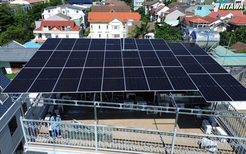 KITAWA lắp đặt hệ thống điện mặt trời 15kW 3 pha tại Bình Thuận