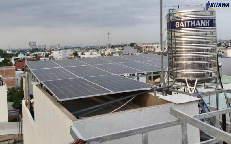 Hoàn thành lắp đặt hệ thống điện mặt trời 21kW cho anh Du tại Bình Dương