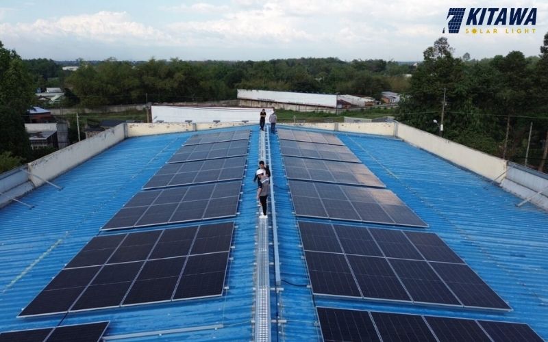 KITAWA hoàn thành dự án hệ thống điện mặt trời hòa lưới 25KWh ở Bình Tân