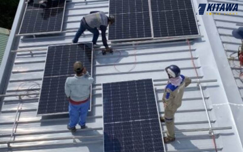 KITAWA hoàn thành dự án lắp đặt hệ thống điện mặt trời 23kW
