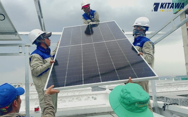 KITAWA hoàn thành lắp hệ thống điện mặt trời 7kWp ở An Giang