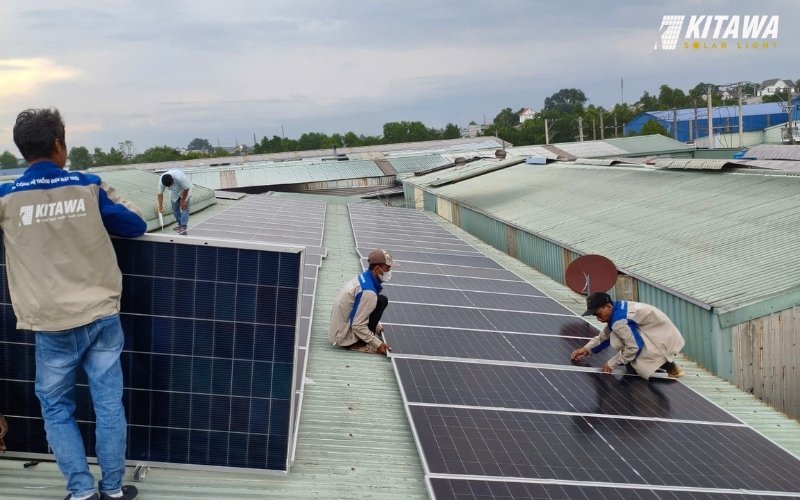 KITAWA hoàn thiện dự án lắp hệ thống điện năng lượng mặt trời 15kW Hồ Chí Minh