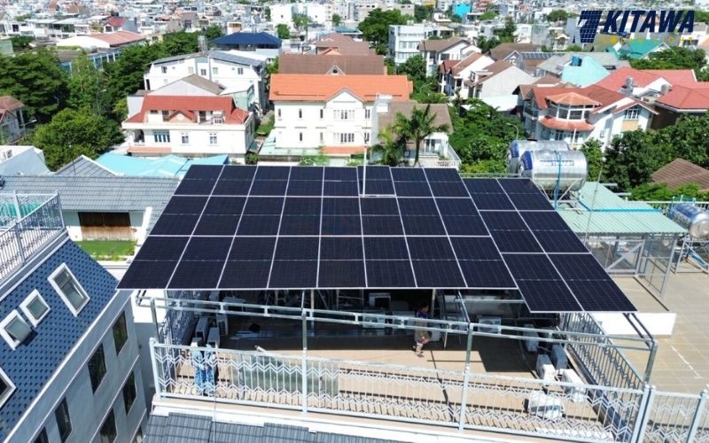 KITAWA thi công lắp điện mặt trời 25kw ở An Giang cho anh Tuấn