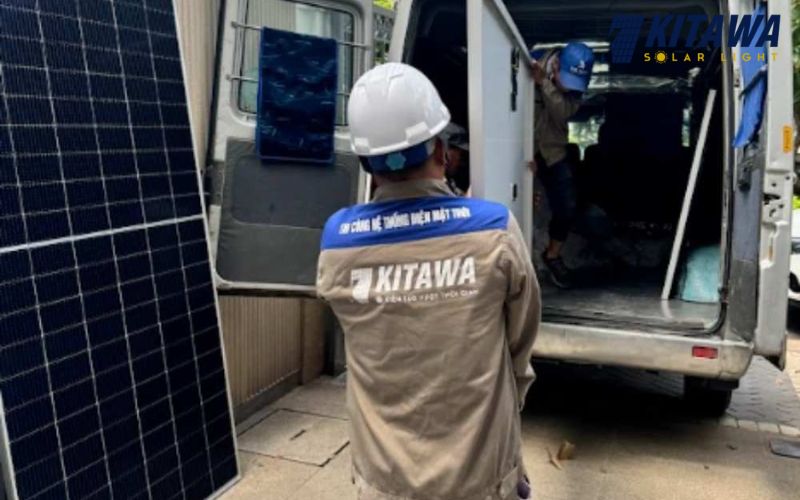 Khởi công lắp đặt hệ thống điện mặt trời hòa lưới 8kW cho hộ gia đình anh Phúc