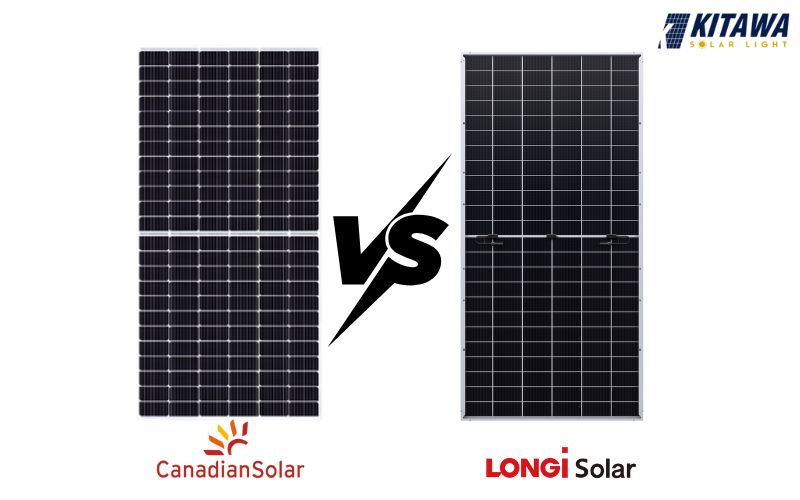 So sánh pin LONGi và Canadian nên chọn loại nào tốt hơn?