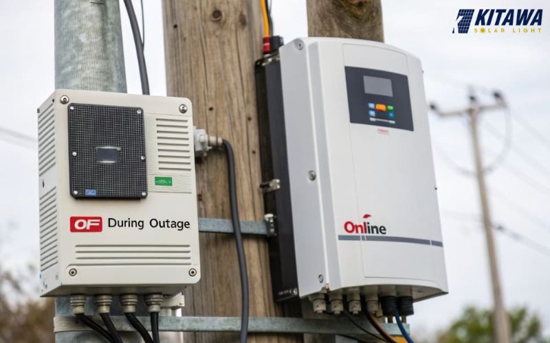 Inverter hòa lưới điện mặt trời khi mất điện sẽ như thế nào?