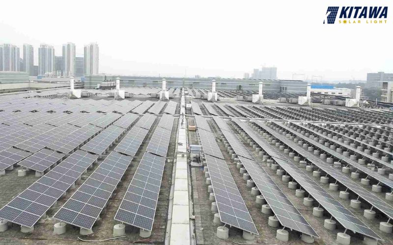 Cách lắp đặt pin mặt trời trên bê tông