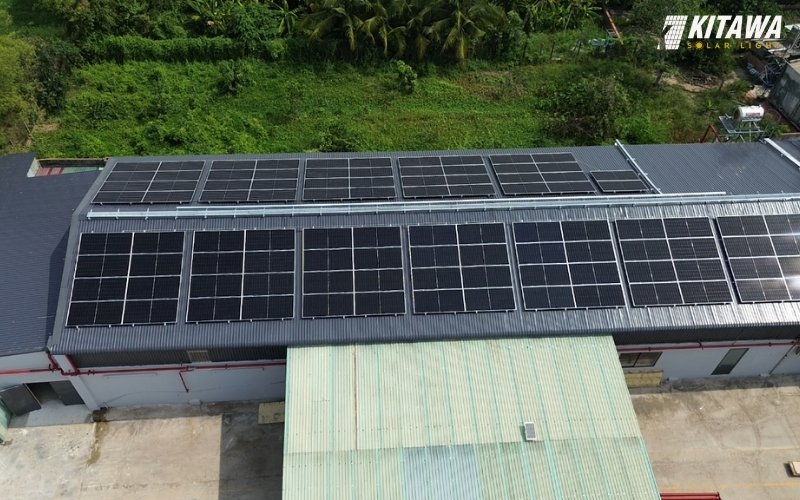 Diện tích cần để lắp hệ thống điện mặt trời 60kW