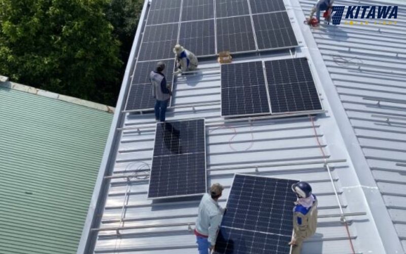 Diện tích cần thiết lắp lắp hệ thống điện mặt trời 35kW