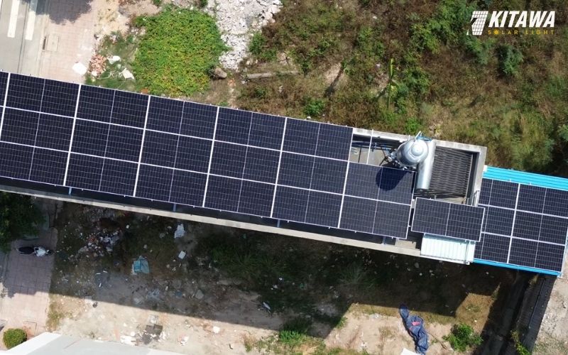 Diện tích cần để lắp hệ thống điện mặt trời 18kWp