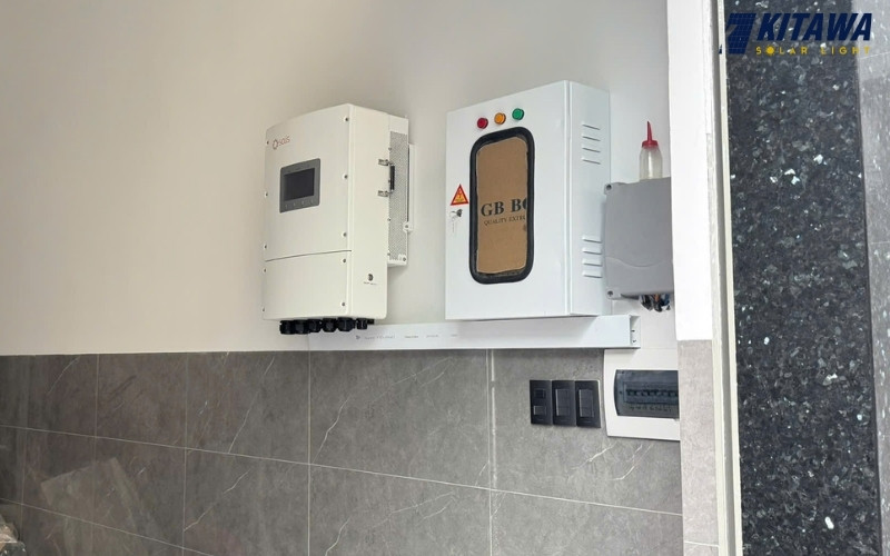 Diện tích lắp đặt hệ thống điện mặt trời 5,5kWp