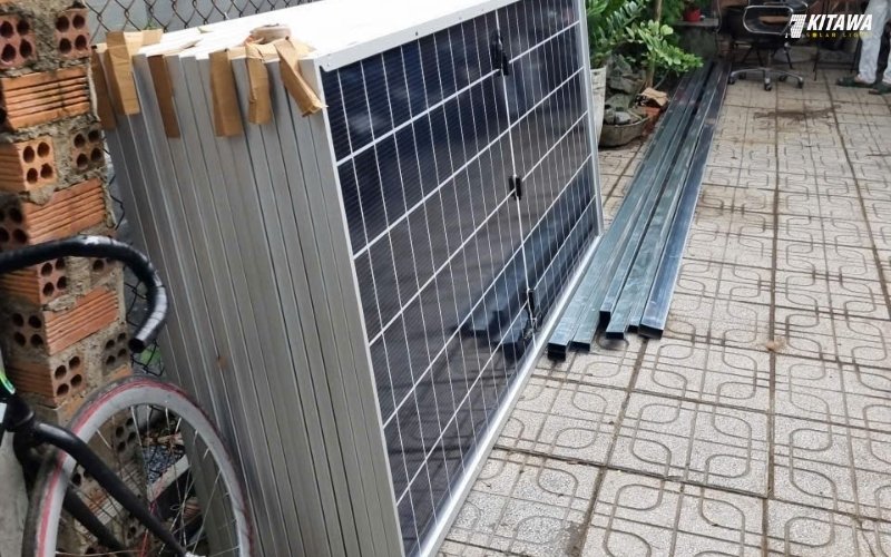 Diện tích lắp hệ thống điện mặt trời 12.5kW