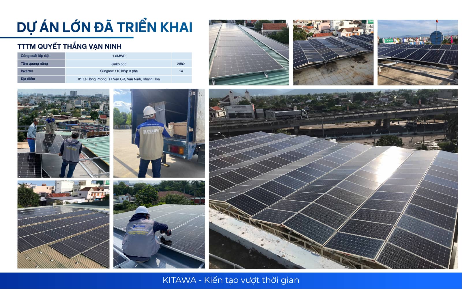 KITAWA lắp điện năng lượng mặt trời ở Vạn Ninh