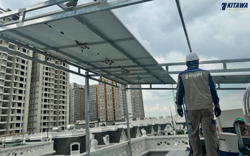 Hệ thống 5kW phù hợp lắp đặt cho hộ gia đình