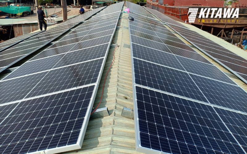 lắp đặt điện mặt trời áp mái 30kW cho nhà xưởng