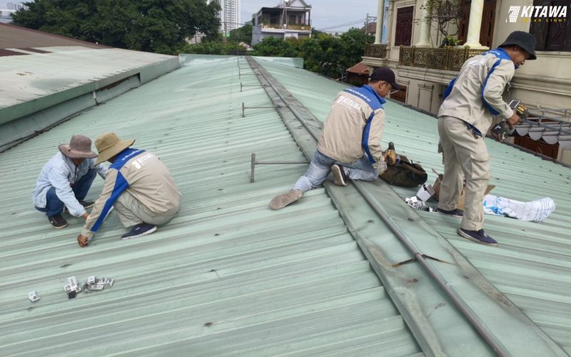 hệ thống điện mặt trời áp mái cho quán Bida tại Quận 7