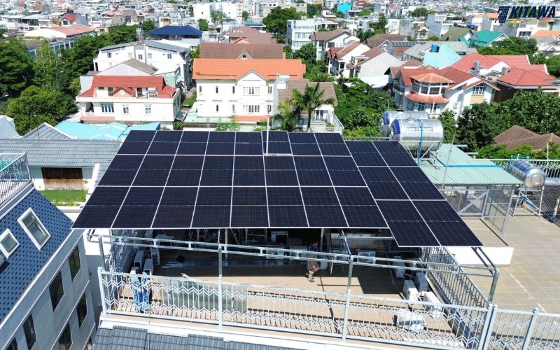 lắp đặt hệ thống điện mặt trời 15kw 3 pha