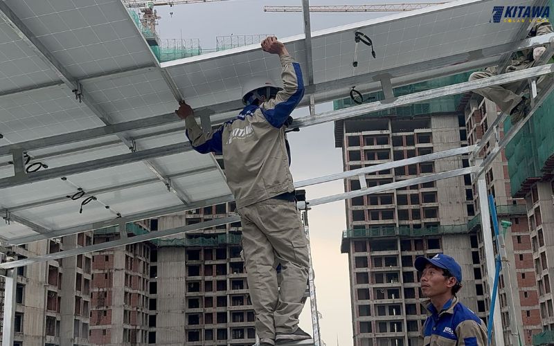 lắp đặt hệ thống điện mặt trời 6kW