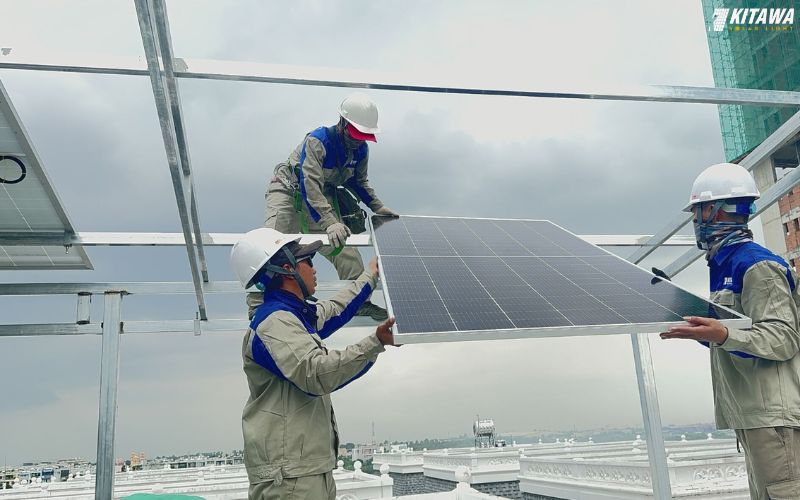 lắp đặt hệ thống điện mặt trời 6kW