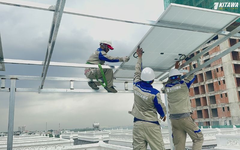 lắp đặt hệ thống điện mặt trời 6kW