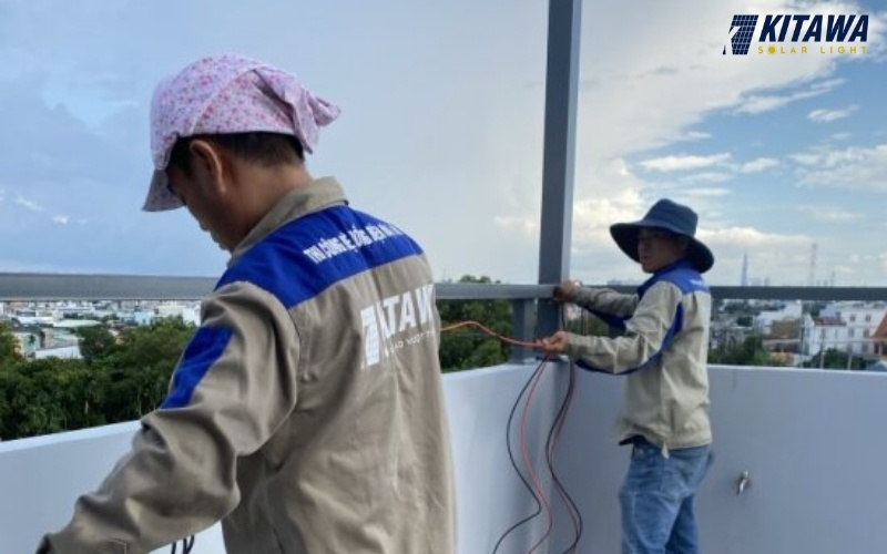 Hệ thống được triển khai theo mô hình Hybrid 24kWp