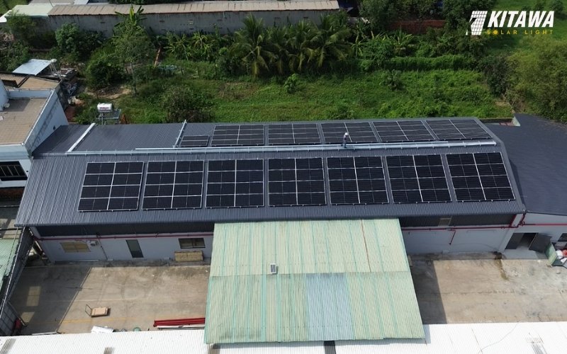 KITAWA hoàn thành dự án lắp hệ thống điện mặt trời 60kW