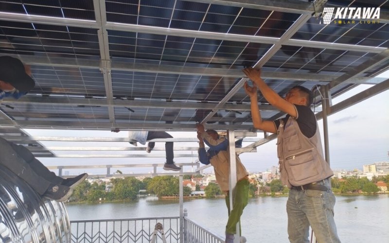 KITAWA triển khai hệ thống điện năng lượng mặt trời hòa lưới 28kW