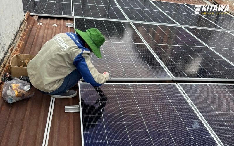 KITAWA bàn giao hệ thống điện mặt trời 5kWp cho anh Huy