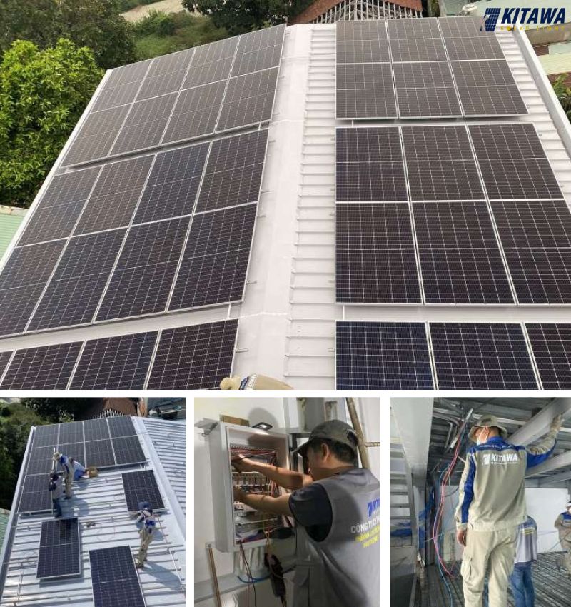 lắp đặt hệ thống điện năng lượng mặt trời 8kw