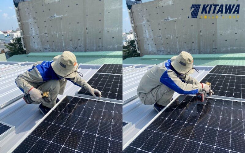 Kỹ sư Kitawa lắp đặt hệ thống điện hòa lưới