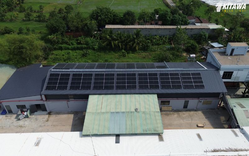 lắp đặt hệ thống điện mặt trời 80kw cho showroom ô tô