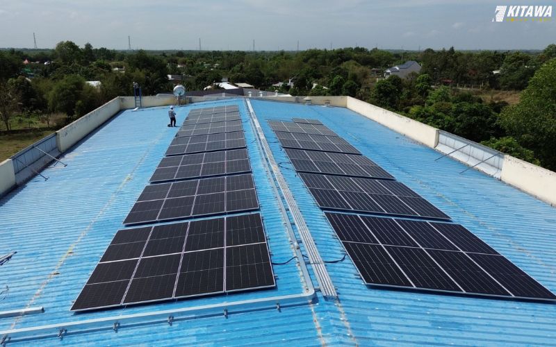 lắp đặt hệ thống điện mặt trời 90kw cho nhà trọ tại gia lai