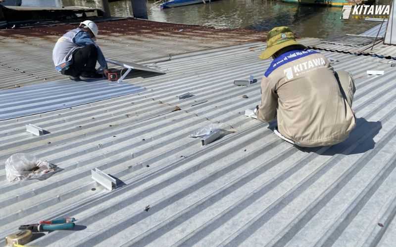 lắp điện mặt trời áp mái 5kW