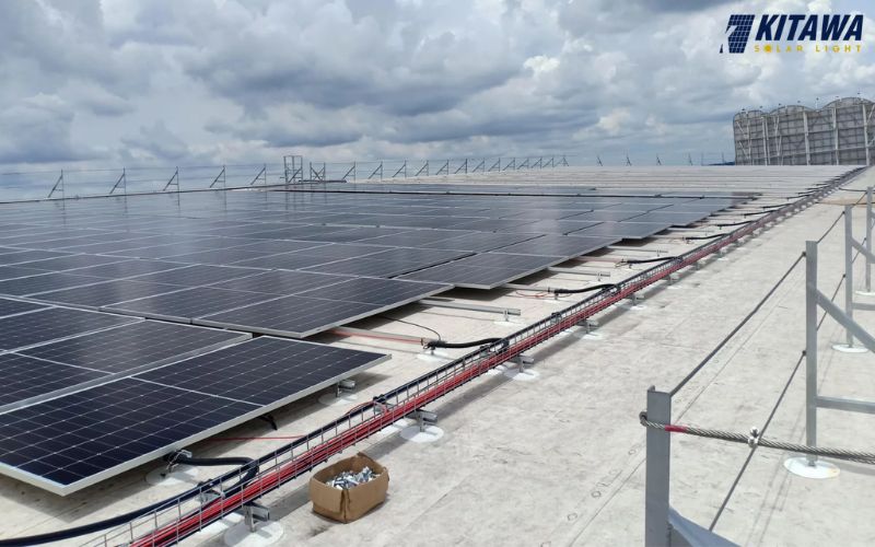 Lưu ý khi lắp đặt pin mặt trời trên bê tông