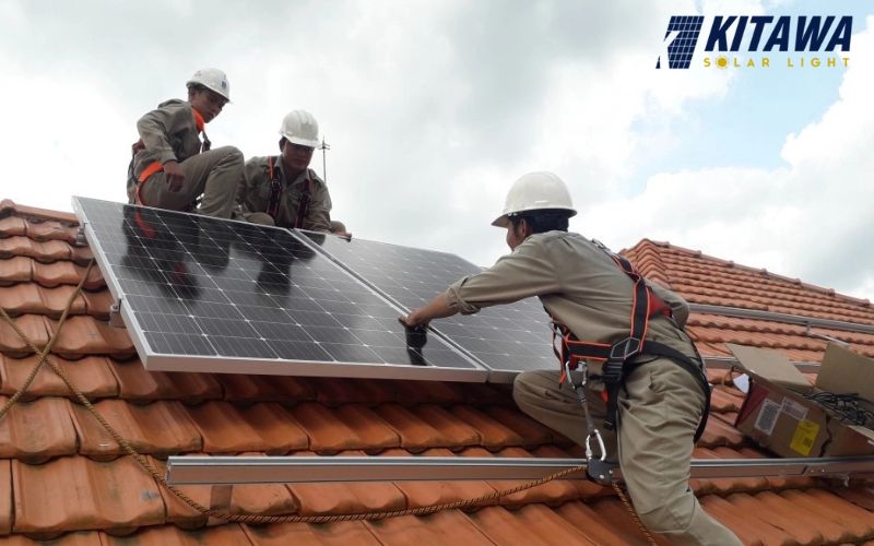 quy trình lắp đặt điện mặt trời cho hộ gia đình