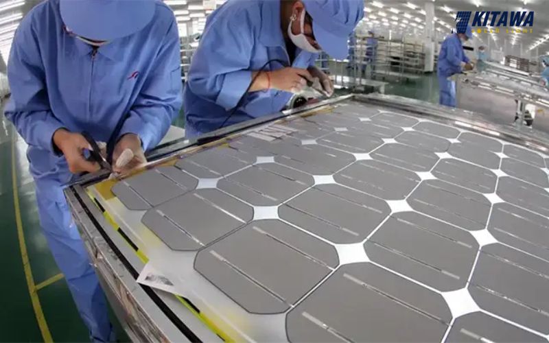 quy trình sản xuất tấm pin