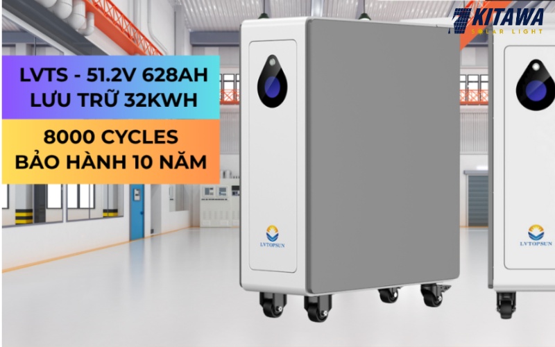 Tổng quan về pin lưu trữ Lithium LVTOPSUN 51.2V 628AH