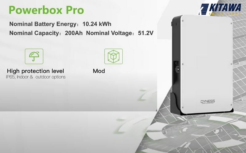 Ưu điểm nổi bật của pin lưu trữ lithium Dyness 10.24kWh
