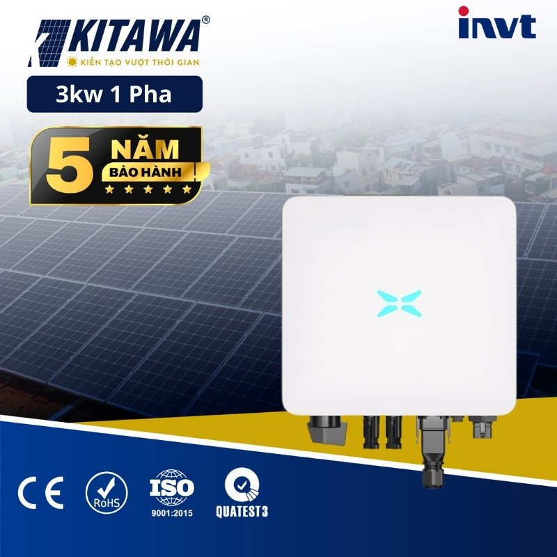Inverter Hòa Lưới INVT 3kW 1 Pha 1 MPPT | XG3KTL-S