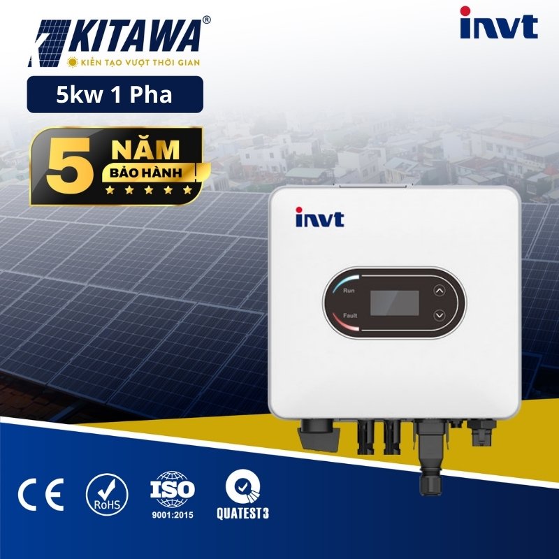Inverter Hòa Lưới INVT 5kw 1 Pha Chính Hãng - XG5KTL-S